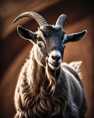 close up of a goat