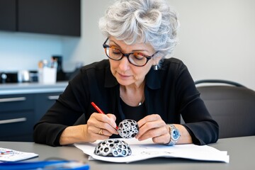 A witness sketch artist capturing the details of an event as described by a witness, showing the collaborative efforts in forensic art, symbolizing observation and creativity