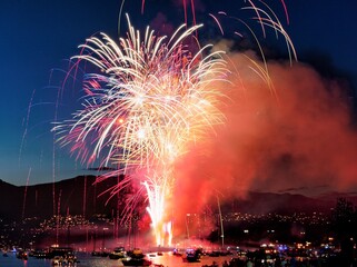 fireworks in the night