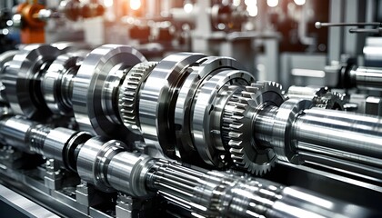 Fototapeta premium Precision Machined Metal Component Highlighting Excellence in Industrial Engineering and Manufacturing