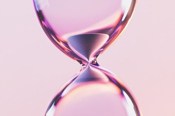hourglass abstract background with copy space.