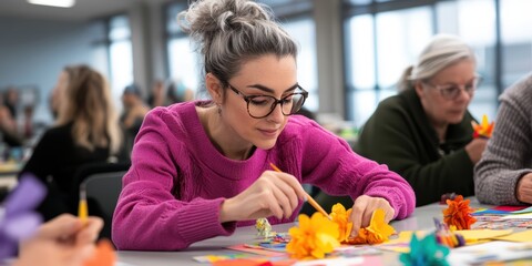 Art Therapy in Action A Guided Group Activity Promoting Creativity and Connection Among Clients