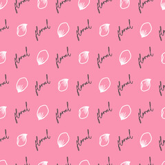 Springtime Seamless Petal Floral Lovely Pattern. Perfect for use in fashion, home decor, stationery, or seasonal branding. Its fresh and bright color palette.