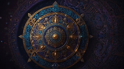 Naklejka premium Ancient Thai style is meaningful and mysterious