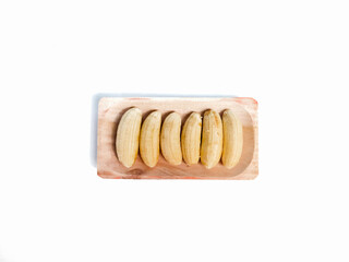 lady finger banana or pisang mas. Sugar banana is sweet fruit