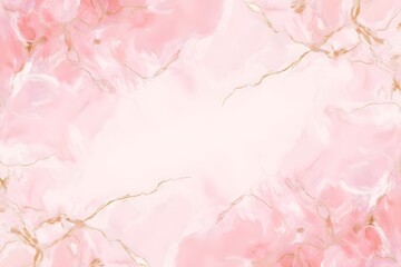 An abstract background featuring a soft, dusty blush pink watercolor effect, enhanced by delicate golden splatters for a luxurious touch. Subtle, artistic illustrations of roses are gently woven into 