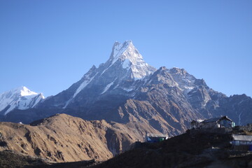 landscape with snow, Mardi Himal View Point