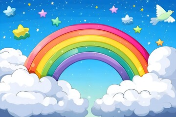 Happy Pride LGBTQ element set. LGBTQ community symbols with star, speech bubbles, flower, heart. Elements illustrated for pride month, bisexual, transgender, gender equality, sticker, rights concept.