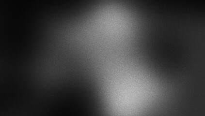 Elegant color gradient texture background. Abstract gray white black color grainy gradient, flow shaped, with heavy noise, bright, glowing gradient, website header, poster, banner