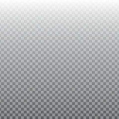 Checkered gradient background. Gray grid texture. Transparent pattern. Vector illustration.