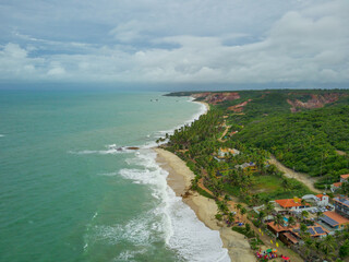 The border between Coqueirinho and Tambaba beaches in João Pessoa, Paraíba