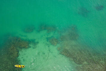Kayaking in the natural pools of João Pessoa in Paraíba, Brazil.