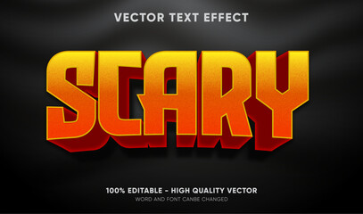 Obraz premium scary editable text effect