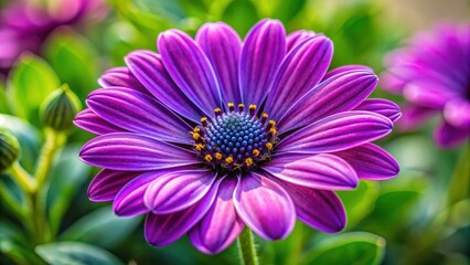 Obraz premium Large purple flower with delicate petals and vibrant color , beautiful, floral, nature, plant, blooming, garden, petal, close-up