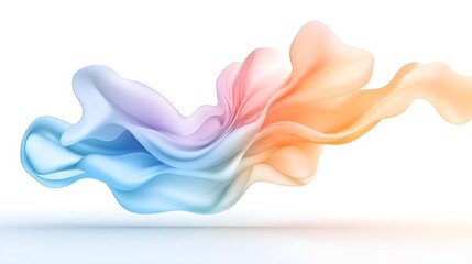 A woman's hand with a sponge and cream, surrounded by soft pink smoke, symbolizing love and care in a delicate illustration