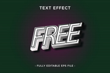 Fototapeta premium FREE Text Style Effect.