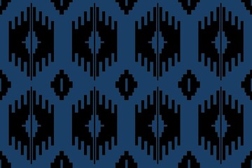 Ethnic seamless patterns with simple shapes. Tribal and ethnic fabrics. African, American, Mexican, Indian styles. Simple geometric pattern elements are best used in web design, textile printing.