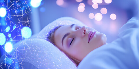 Sleep Patterns Regulated by Melatonin – Symbol Representing a Healthy Sleep Cycle