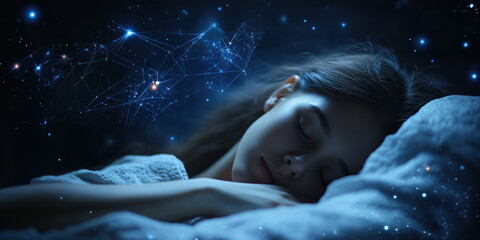 Symbol of Melatonin Promoting Healthy Sleep Cycle and Regulated Sleep Patterns