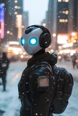 Fototapeta premium Winter robots