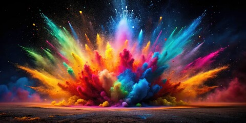 Abstract Dirty Explosion Ground Particle Background - Dynamic Silhouette Photography for Stunning Visual Effects in Art, Design, and Digital Media