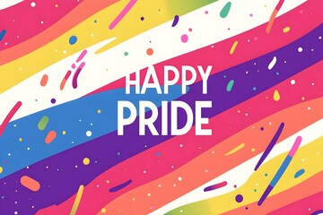 Happy Pride LGBTQ element set. LGBTQ community symbols with star, speech bubbles, flower, heart. Elements illustrated for pride month, bisexual, transgender, gender equality, sticker, rights concept.