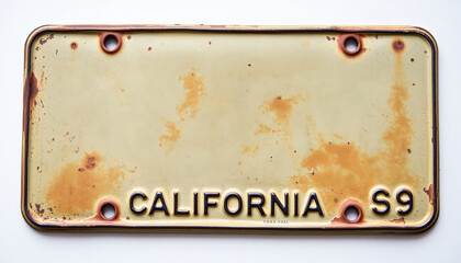 A license old plate antique vintage 1944 california S9