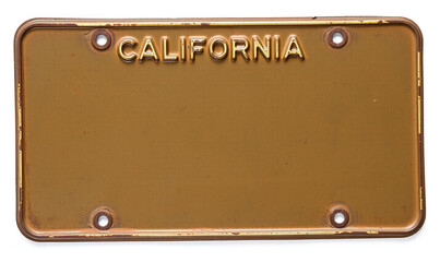 A license old plate antique vintage 1944 california
