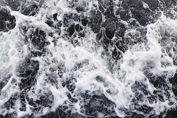 Naklejka premium Abstract Ocean Foam Texture - Nature Photography