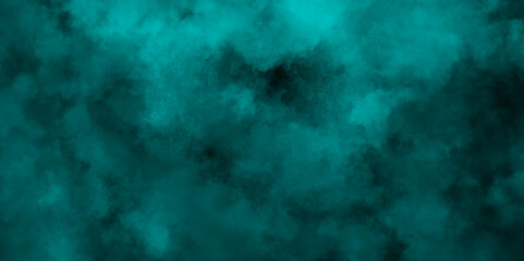 abstract cloud and vapor texture background. Black and teal smoke aquarelle smudge illustration smooth grungy smokey light pastel colors ink glow. Teal color powder explosion	
