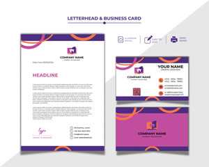 Vector modern business and corporate letterhead template