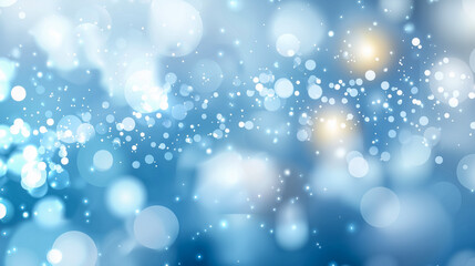 3D abstract design with stacked squares in blue, white, and gray, modern minimalist style