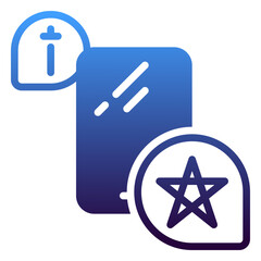 Rating icon, gradient icon style