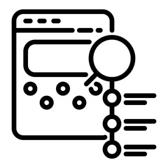 Review icon, line icon style