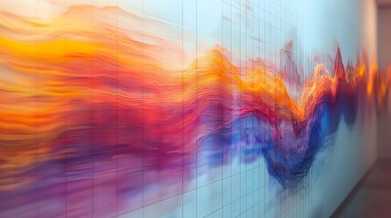 Detailed multi layered data analysis graph featuring colorful line charts overlaid on bar charts set against a clean white grid background