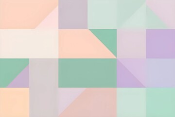 Contemporary abstract background with overlapping circles and rectangles in soft tones, perfect for design projects