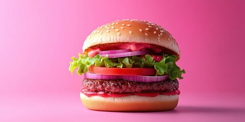 a hamburger with lete and lete