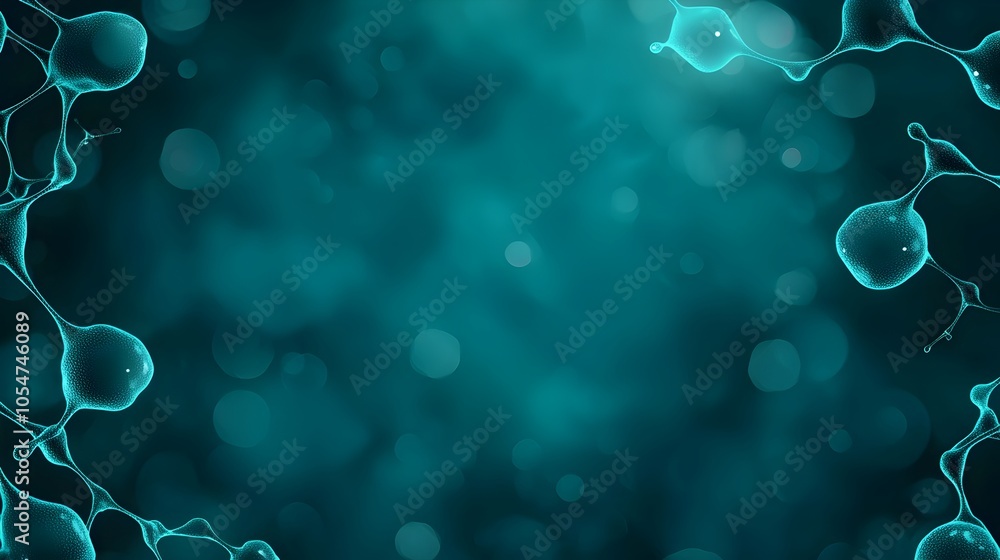Fototapete Glowing digital background with abstract neural network structures and data patterns perfect for illustrating intelligence algorithms and tech driven data management concepts