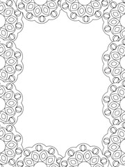 All these designs are hand-drawn and unique 
Flower Border is a Beautiful black and white illustration for aadult coloring book,
This is a printable Beautiful Zentangle Coloring page for KDP Interior,