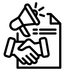 Marketing advertising vector icon for apps and websites