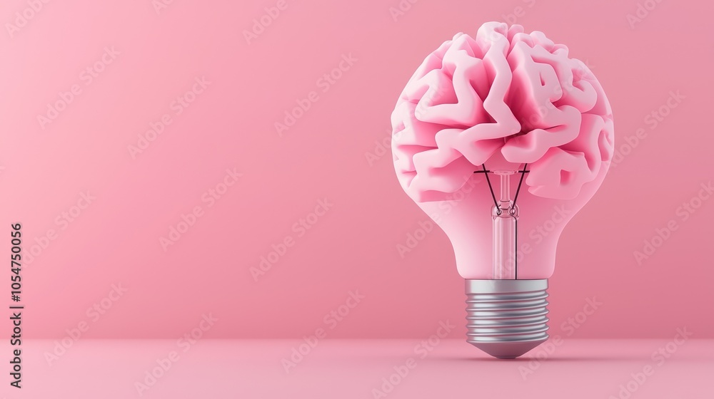 Poster bright creative concepts on plain background with copy space in 32k resolution, mindset concept