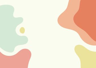colorful pastel abstract hand drawn background vector design