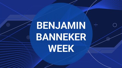 Benjamin Banneker Week web banner design illustration 