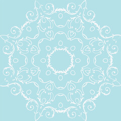 Damask Pattern Design Sarong Ethnic Filipino Patternfolk Embroidery, Aztec Ornament Print. Design for Carpet, Wallpaper, Clothing, Wrapping, Fabric