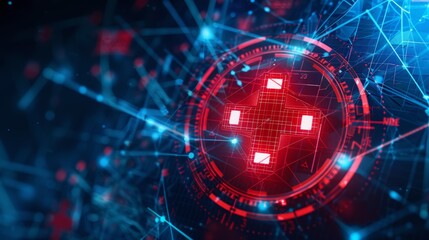 Digital Interface Highlighting Risk Mitigation Strategies in a High-Tech Environment