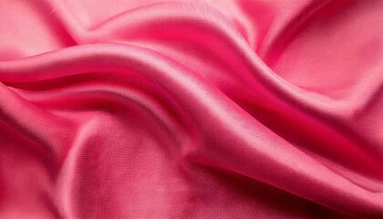 Fototapeta premium 滑らかで光沢のあるサテン生地 ピンク/Pink Smooth and shiny satin fabric. 