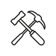 Tool icon on white background