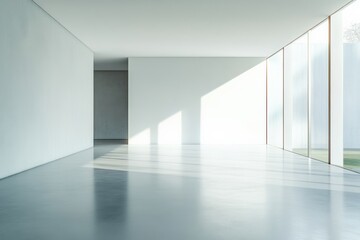 Empty Room With Natural Light Creative Copy Space 