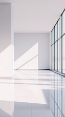 Obraz premium Empty Room With Natural Light Creative Copy Space 