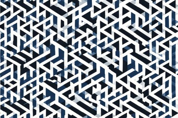 Bending Grid Seamless Pattern Texture: A grid pattern that appears to bend and warp, challenging the viewer's perception of space